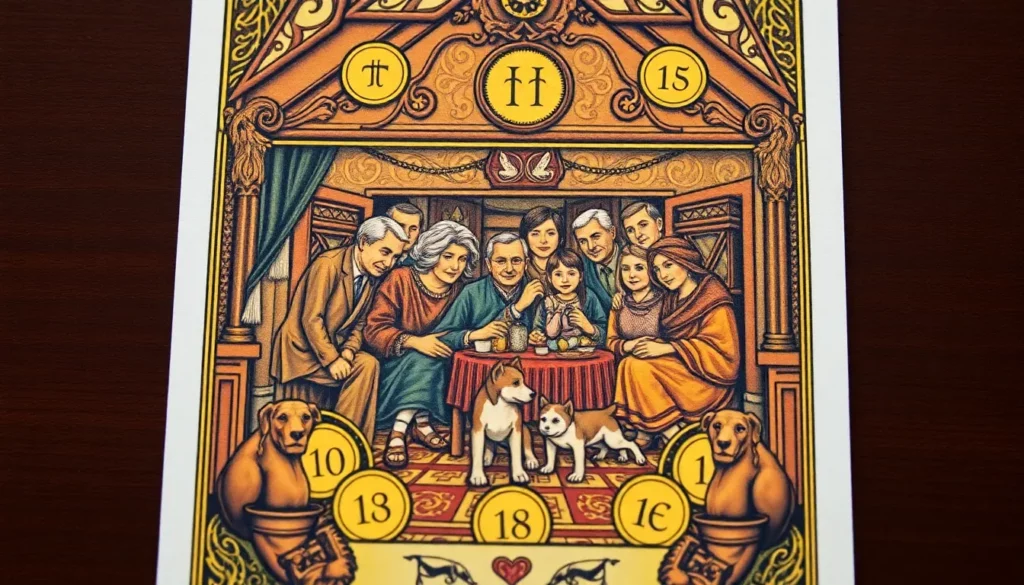 Featured image for Ten of Pentacles Meaning in Family — Family Tarot