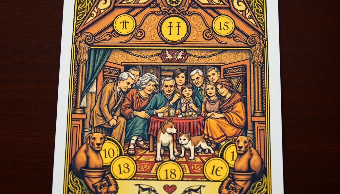 Ten of Pentacles Meaning in Family