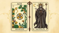 Ace of Pentacles and The Magician Combination