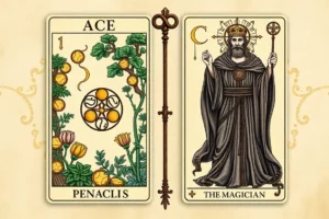Ace of Pentacles and The Magician Combination