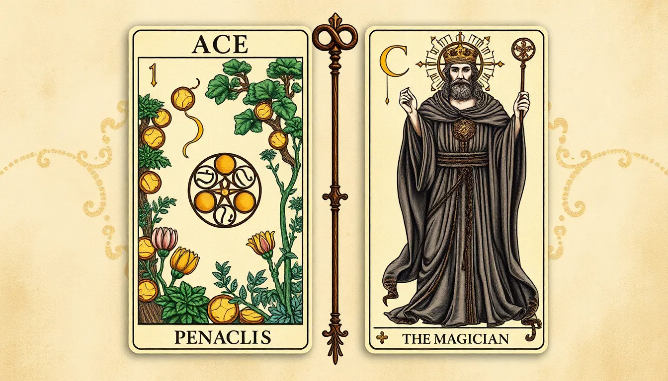 Ace of Pentacles and The Magician Combination